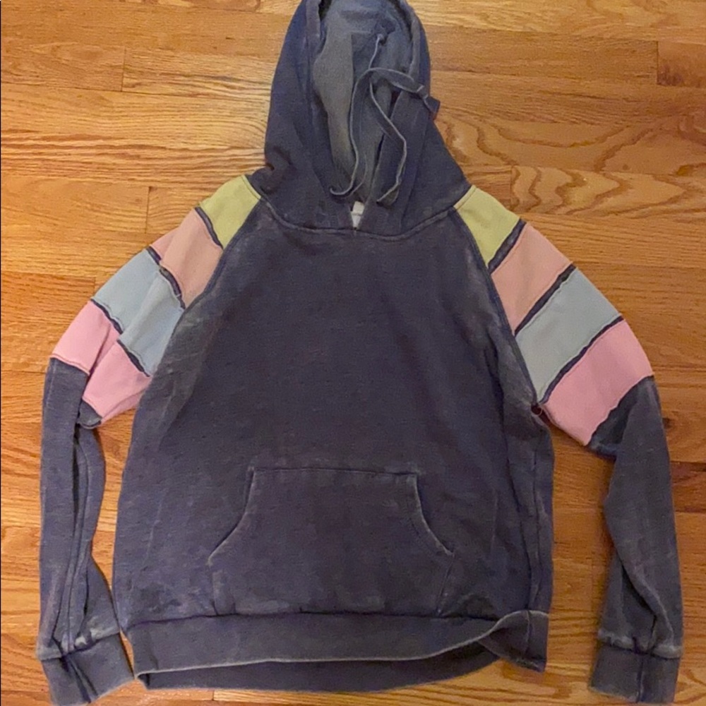 Rainbow sleeve hoodie